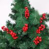 1PCS Christmas Red Berries Ornament Artificial Foam Berry Flower Branches DIY Wreath Xmas Tree Wedding Party Home Decoration