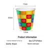 Colorful Lego-Themed Party Plates, Cups, and Napkins Set for Kids