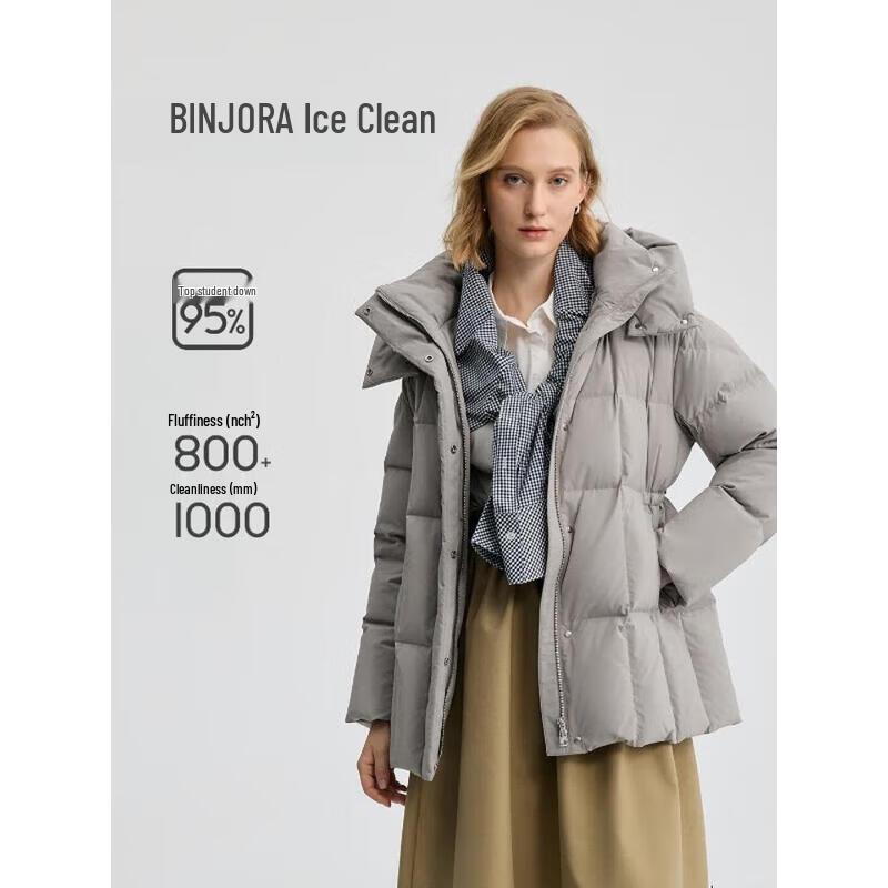 Bingjie Women's Detachable Hood Down Puffer Jacket J5400DI60