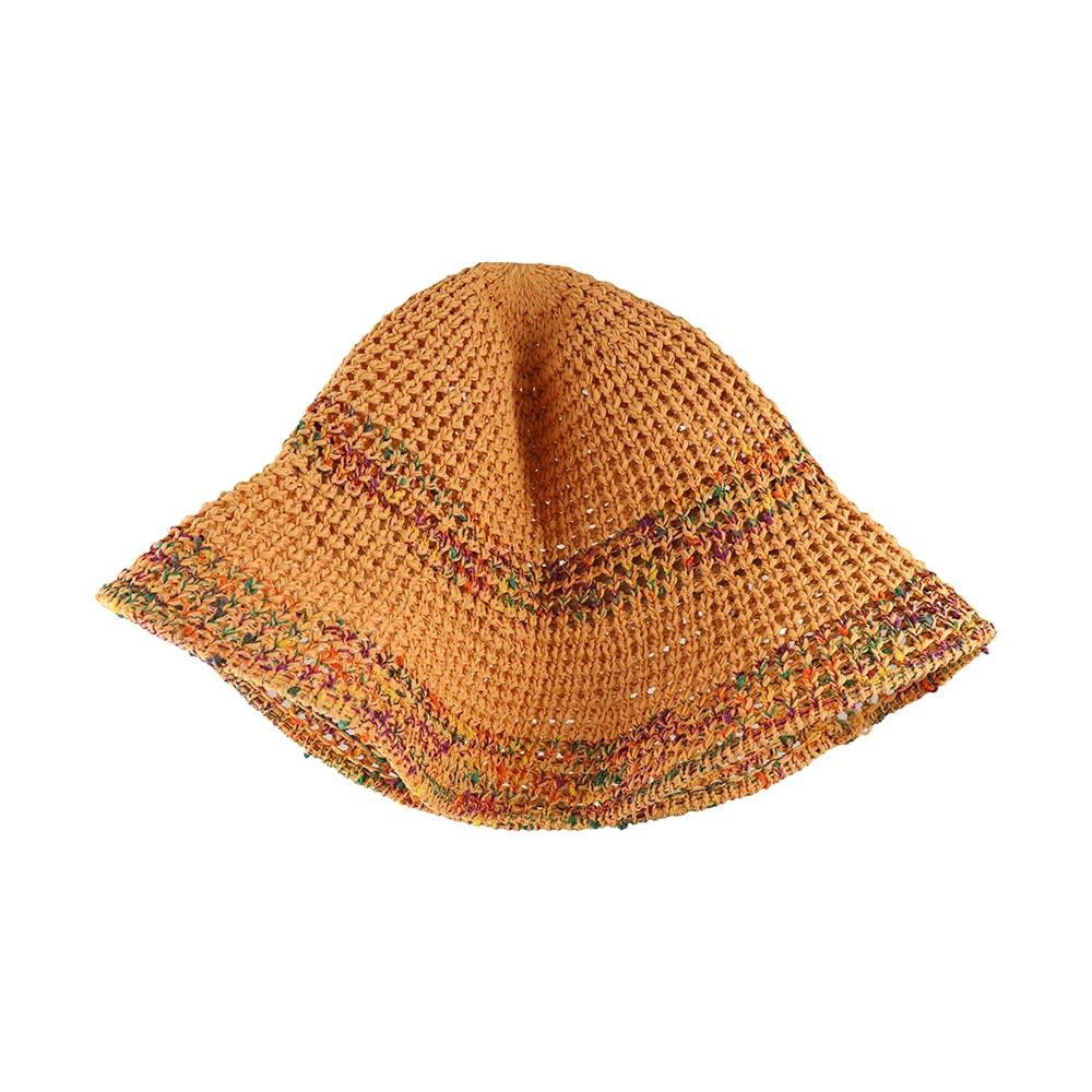 Rainbow Lafite Straw Hat UV Protection Weave Straw Cap Fashion Woven Fisherman Hat  Woman/Female