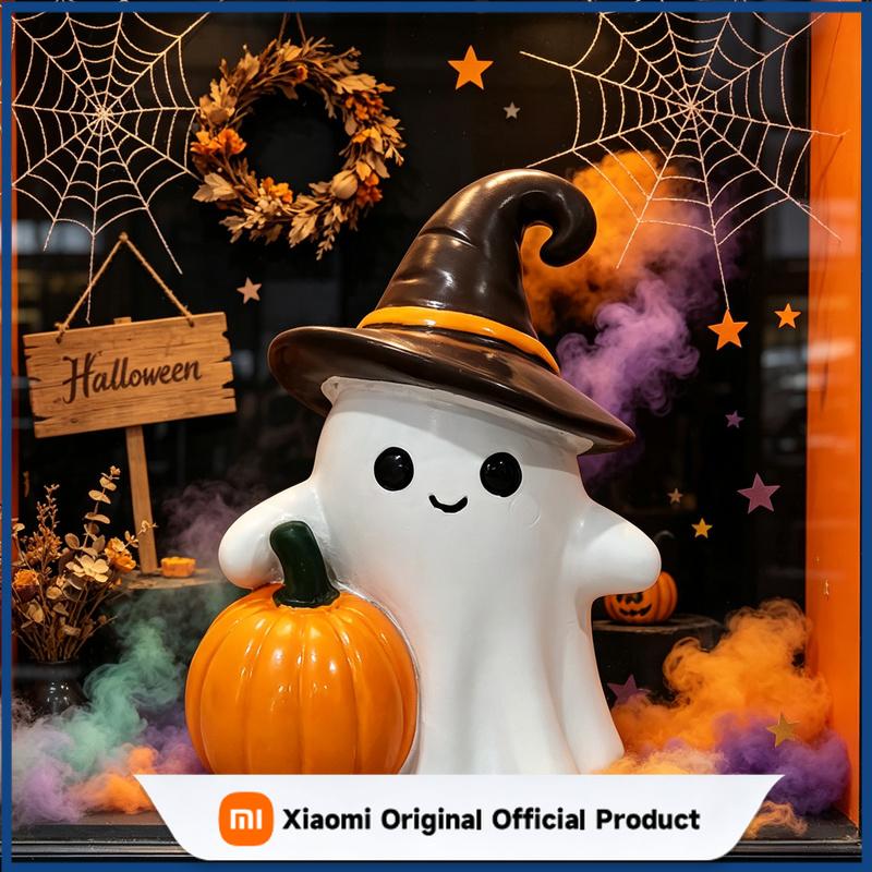 Xiaomi Creative Cute Ghost Ornament Halloween Ghost Resin Decoration for Desk Window Sill Bookshelf Halloween Quirky Soothing Trinket