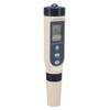 5 In 1 Water Quality Tester TDS EC PH TEMP SALT IP65 Waterproof Multifunction Water Meter with