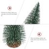 Artificial Mini Wooden Christmas Tree Blue Green White Gold Tower Pine Small Sisal Christmas Tree Tabletop Ornament Decor