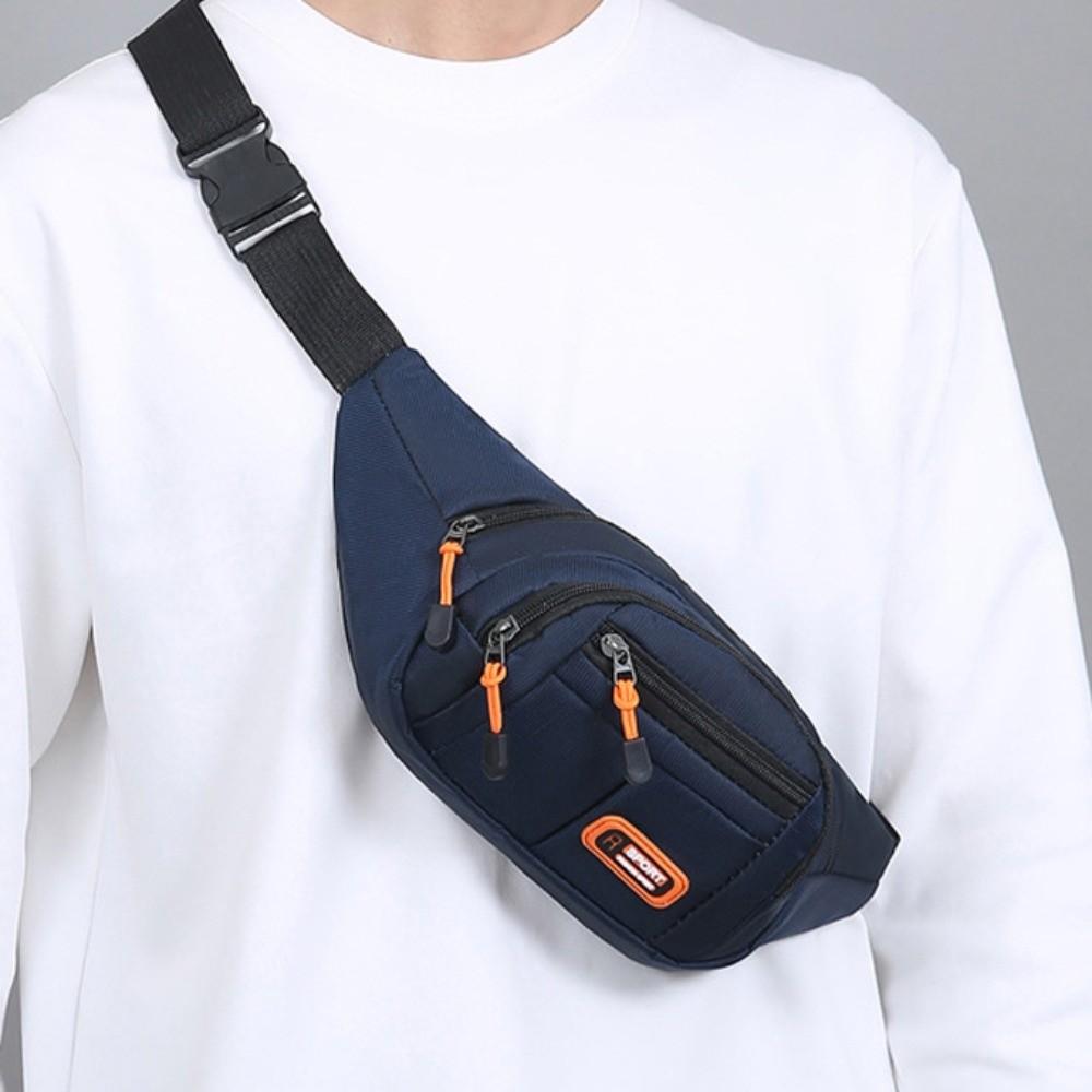 Waterproof Mobile Waist Bag Wear-resistant Sports Walking Bag Men Chest Bag Travel