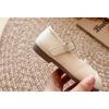 Kids Girls British Style Solid Color Soft Sole Casual Princess Leather Shoes