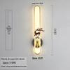 Chinese Cloisonné Enamel Brass Wall Lamp - Minimalist Bedside, Stair, Corridor & Living Room Light