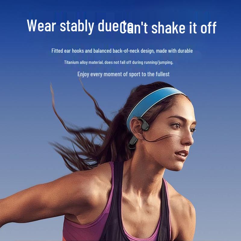 X56 Bone Conduction Bluetooth Headphones: 9-Hour Battery, IPX5 Waterproof, Perfect for Running & Cycling