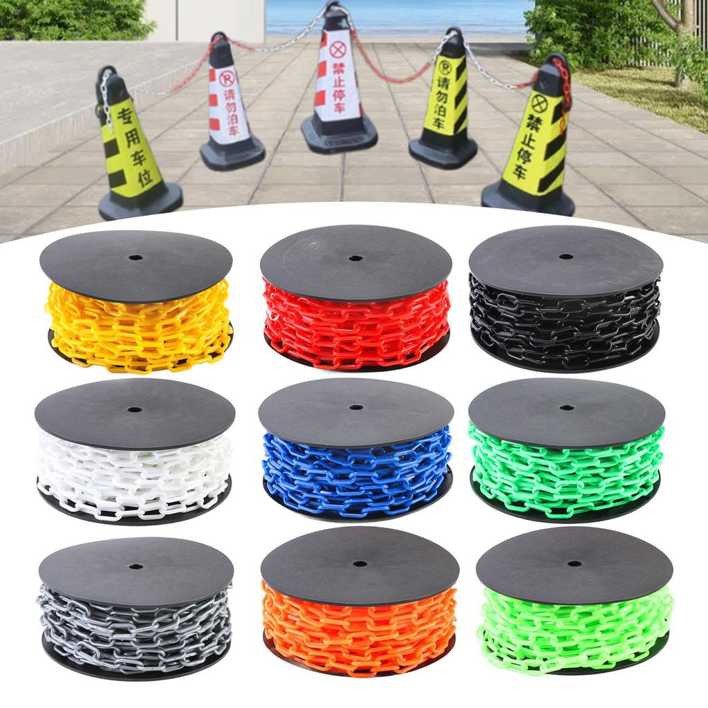 Plastic Chain Links Lightweight Prop Chain High Visibility Safety Barrier Chain