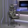 Vidaxl Obrotowy Fotel Gamingowy Z Podnóżkiem, Czarny I Moro