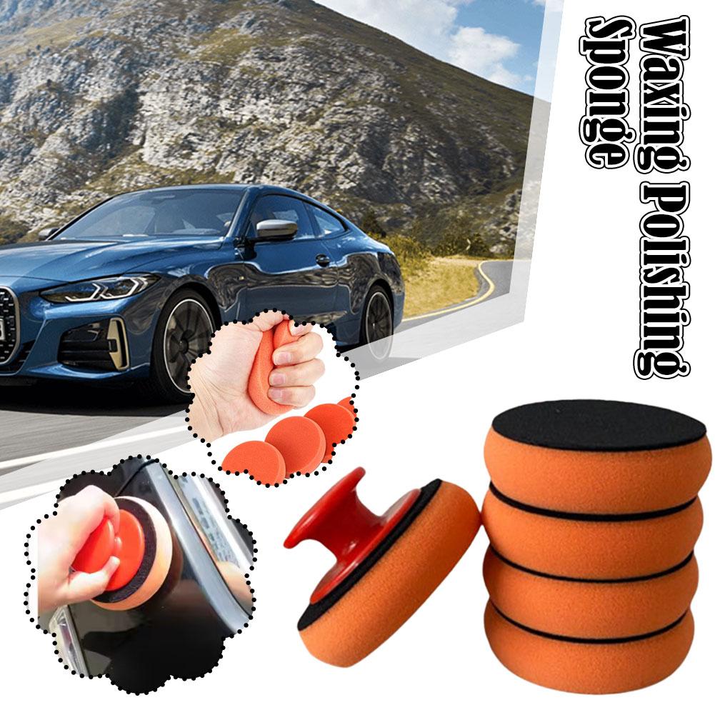 Car Waxing Polishing Tool Car Wash Sponge Car Beauty Care Products Waxing Sponge Suit Car Cleaning Accessories for Car P8M4