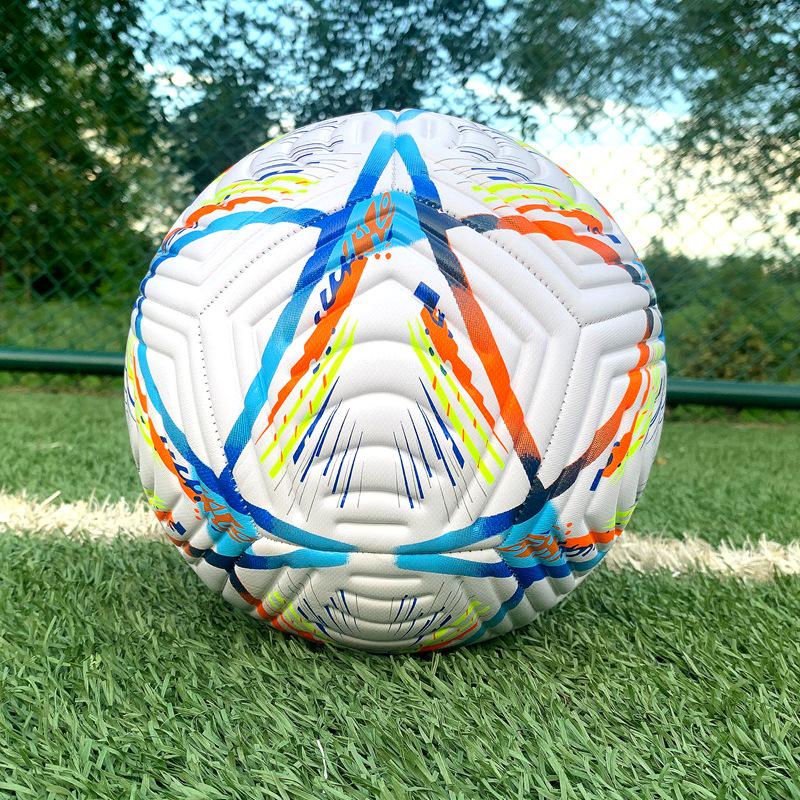 Premier League Size 5 Thickened Match Ball - Suitable for Champions League & World Cup, Machine-Sewn Football