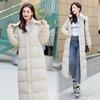 Extended Over-the-knee Cotton-padded Jacket Women's Winter New Cotton-padded Clothes Korean Loose Students Hooded Ankle Winter Coat