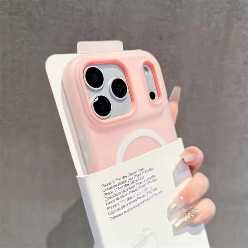 Funda Magnética 2 en 1 Color Caramelo de Lujo Para iPhone 17 Air 16 15 14 13 12 11 Pro Max Plus Para Magsafe Carga Inalámbrica Cubierta Mate