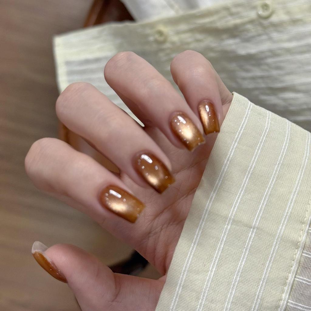 President Hua Little Black Bottle Leveling Gel: Satin Porcelain White Cat Eye & Crystal Whitening Gel Polish, 60 Colors