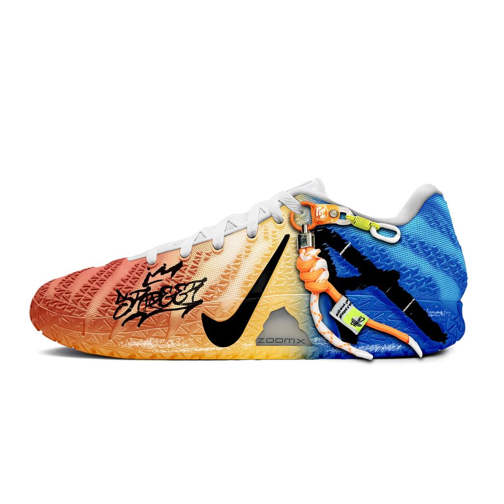 Nike Ja Morant 3 Graffiti Lock Box Low Top Basketball Shoes Unisex Orange Blue HF2794-100(Team1282--)