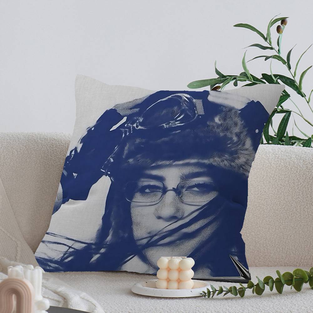 Чехол на подушку Singer B-BillieS E-EilishS Декоративная наволочка Чехол для подушки с принтом для дивана 12x12Inch