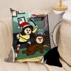 Anime Bangbang and Yuzhi Cushion Cover Silky Short Plush DoubleSided Printed Pillow Case for Sofa All Seasons Home Decor Gift