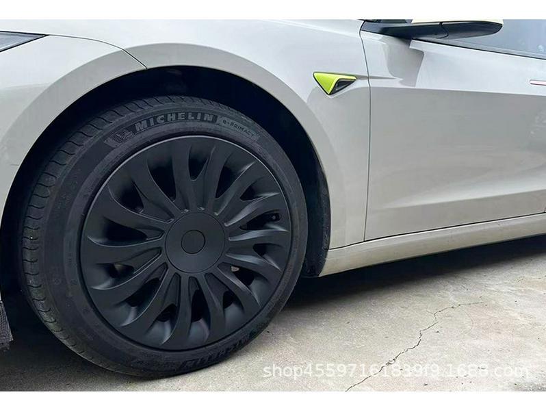 Tesla Model 3 Symmetrische Turbinenrad-Radkappen mit Felgenschutz