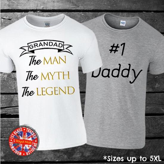 Father s Day T-shirt, Daddy, Grandad, Gift, Son, Various Style, Sizes up to 5XL S
