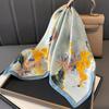 Jungle Floral Silk 70 Square Scarf Mulberry Silk Silk Scarf Women'S Versatile Spring And Autumn Mother Scarf Gift