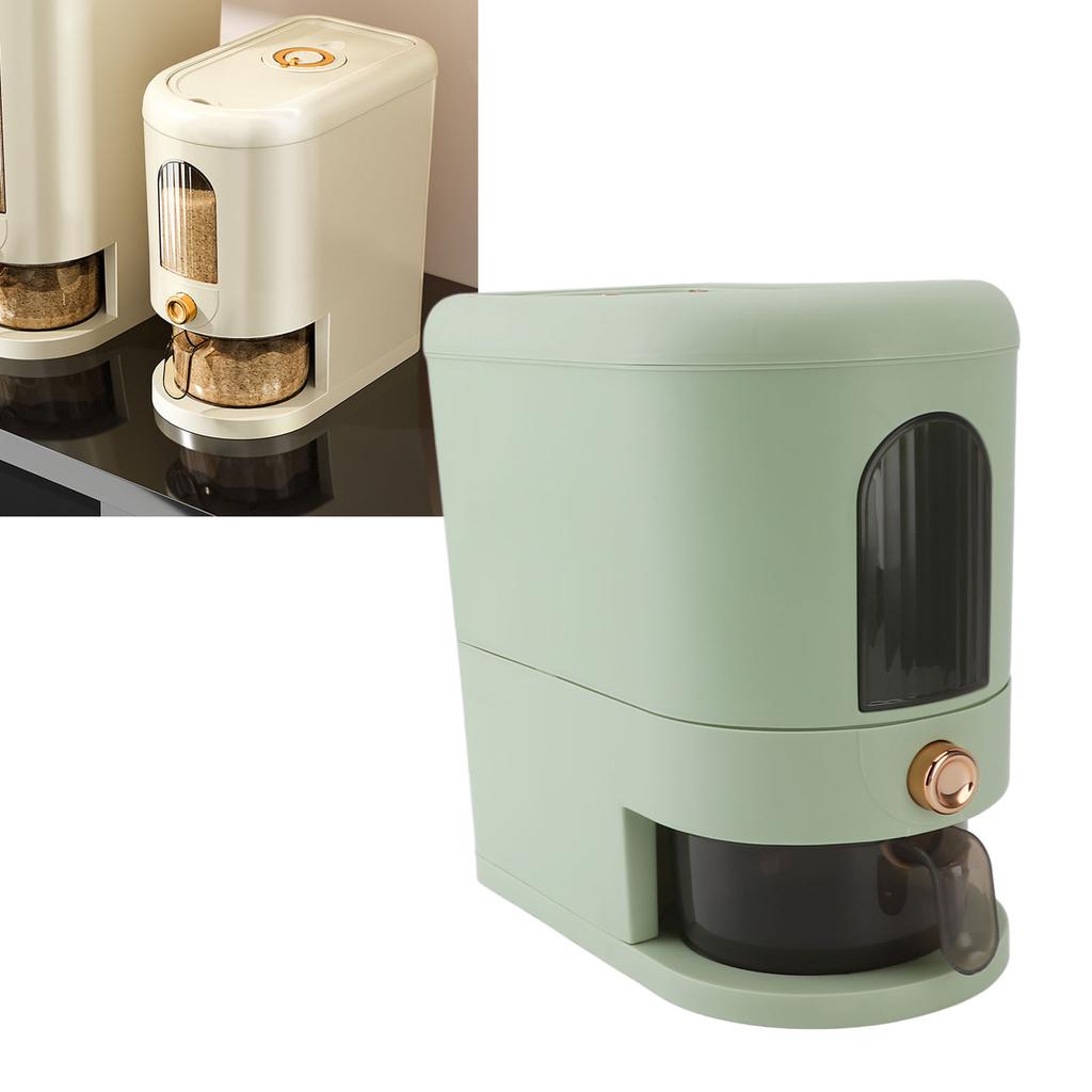11lb Rice Dispenser Multipurpose Automatic Large Grain Container Household Cereal Dispenser Bucket with Lid for Kitchen Soybean Corn