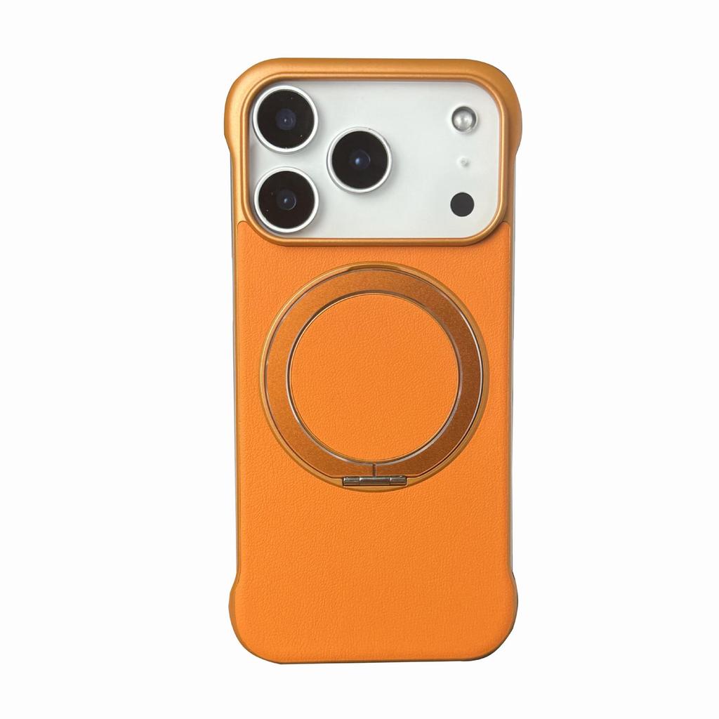 360° Stand Case: Frameless, Solid Color, Anti-Stain, Erasable, Magnetic Cover for Apple iPhone 17 Pro Max