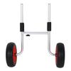 Folding Canoe Carrier with 10-inch Flat Tires, Aluminum Kayak Cart for Small Boats