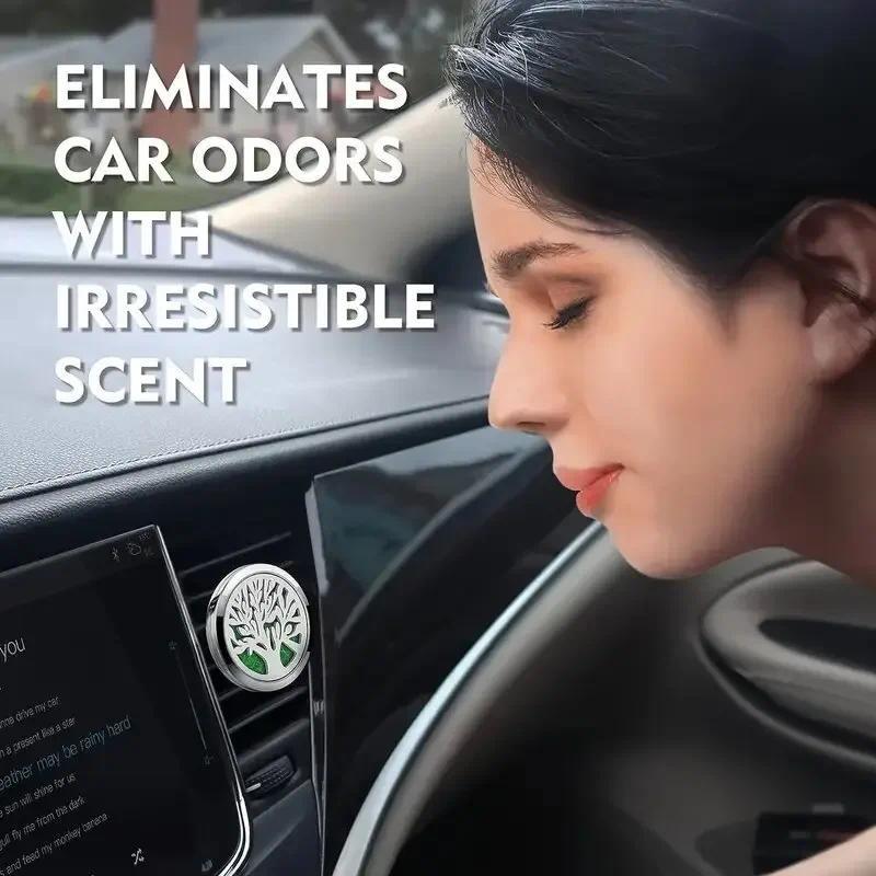 Decorative Car Vent Clip Oil Diffuser Stainless Steel Aromatherapy Accessory