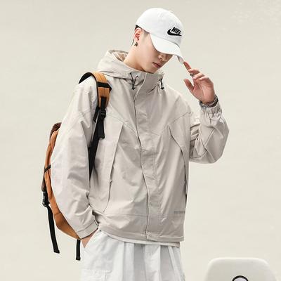 Tooling Jacket Jacket Men'S Flying Men'S Spring Casual Hooded Jacket Men'S Trend