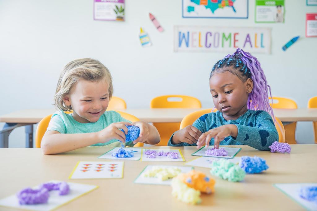 Learning Resources Clay Squeeze Play Foam Numbers and 8 Authentic Shapes, Colors, EI1918,