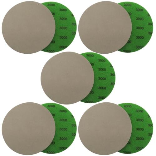 Sakurawing Waterproof Sandpaper, Buffing Sandpaper, DIY Sander, Round Electric Screwdriver, Magic Wand, 125mm, 3000 Grit, 10 Pieces