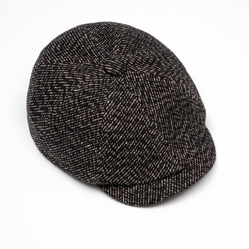 Beretă Bărbați Toamnă Iarnă Gros Călduț Twill Retro Forward Cap British Cap Paintsman's Cap