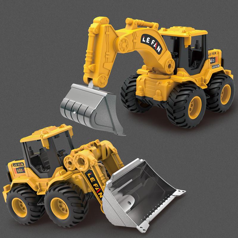 Simulation Inertial Sliding Excavator Bulldozer Model Children Toy For Kids Development