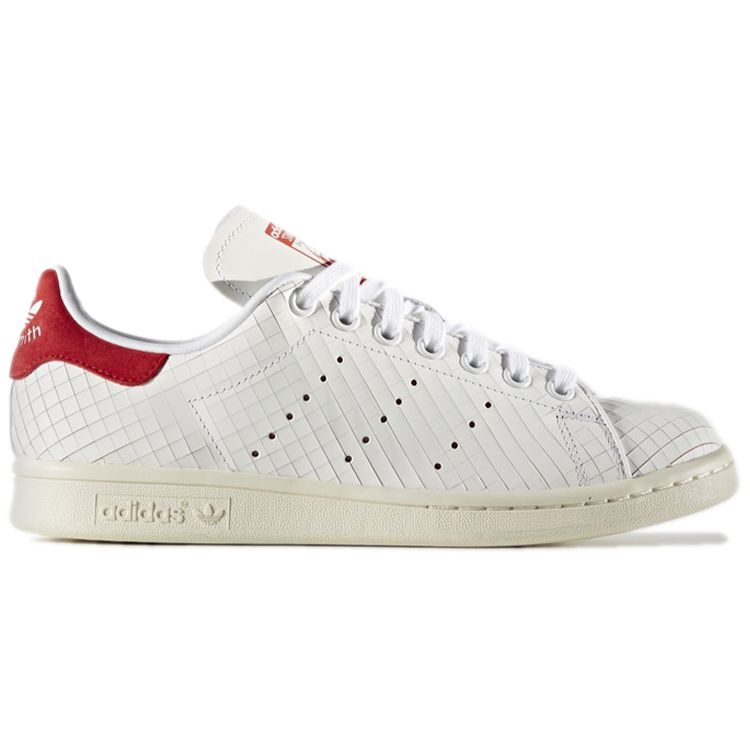 Adidas  Stan Smith Sliced White Red Women Sneakers Footwear-White Running-White Collegiate-Red S32258
