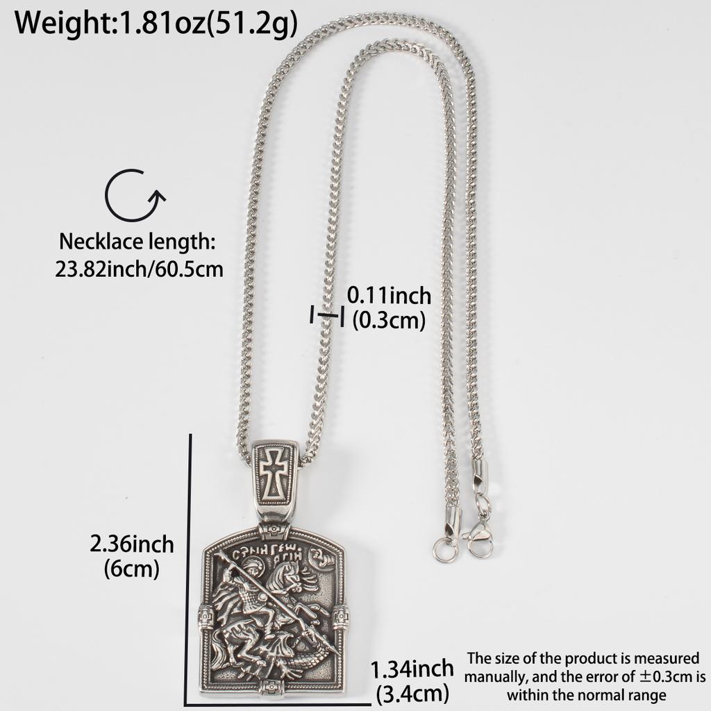 Mjolnir Pendant Necklace Stainless Steel Viking Thor Hammer Norse Mythology Gothic Jewelry Black Gift