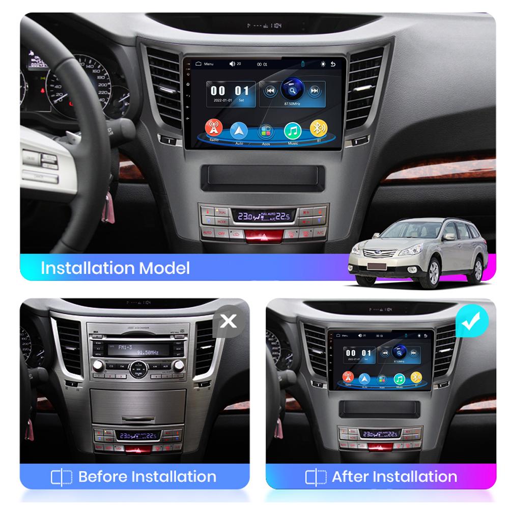 Car Radio Multimedia MP5 Player Head Unit Stereo BT For Subaru Legacy Outback 2009-2014