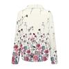 Women's Fashionable Casual Loose Floral Print Long,sleeved Shirt