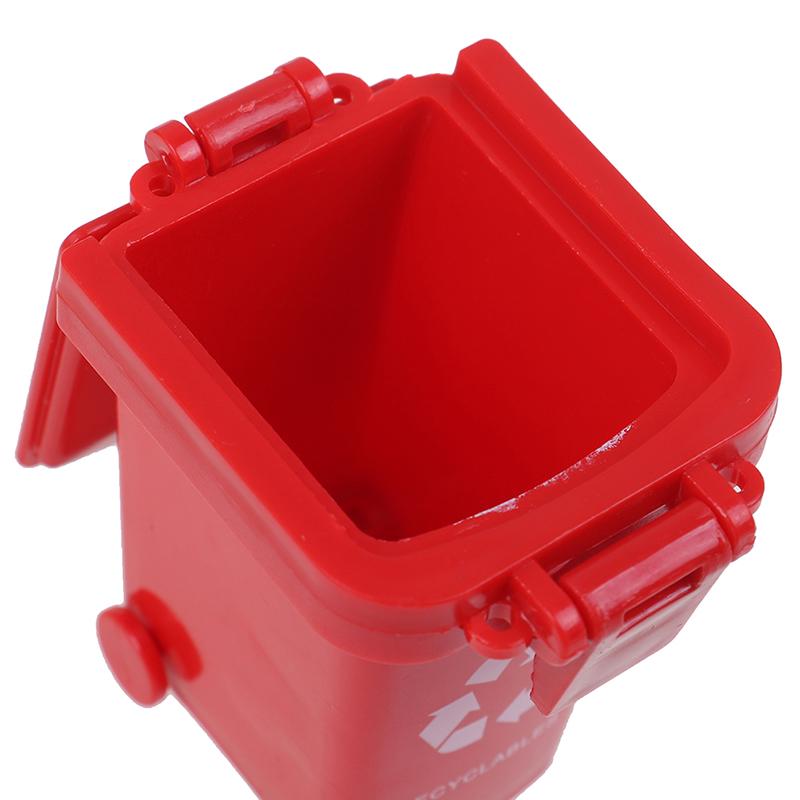 Kid 4Pcs/Set Trash Can Toy Garbage Truck Cans Curbside Vehicle Bin Toys