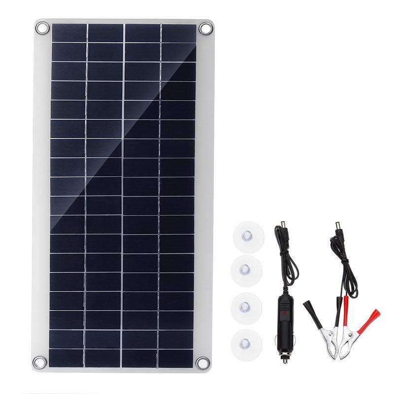10W Polycrystalline Solar Panel Kit, 18V/12V for RVs, Boats, and Off-Grid Systems