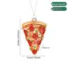 Kreative japanische Lebensmittel- und Pizza-Glasornamente für den Weihnachtsbaum und Einkaufszentren-Dekorationen