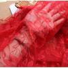 3 Meters Eyelash Lace Fabric,White Black Two-tone Eyelash Lace Trim Soft Red Skin Tone French Bilateral Flower Lace Fabric 150CM