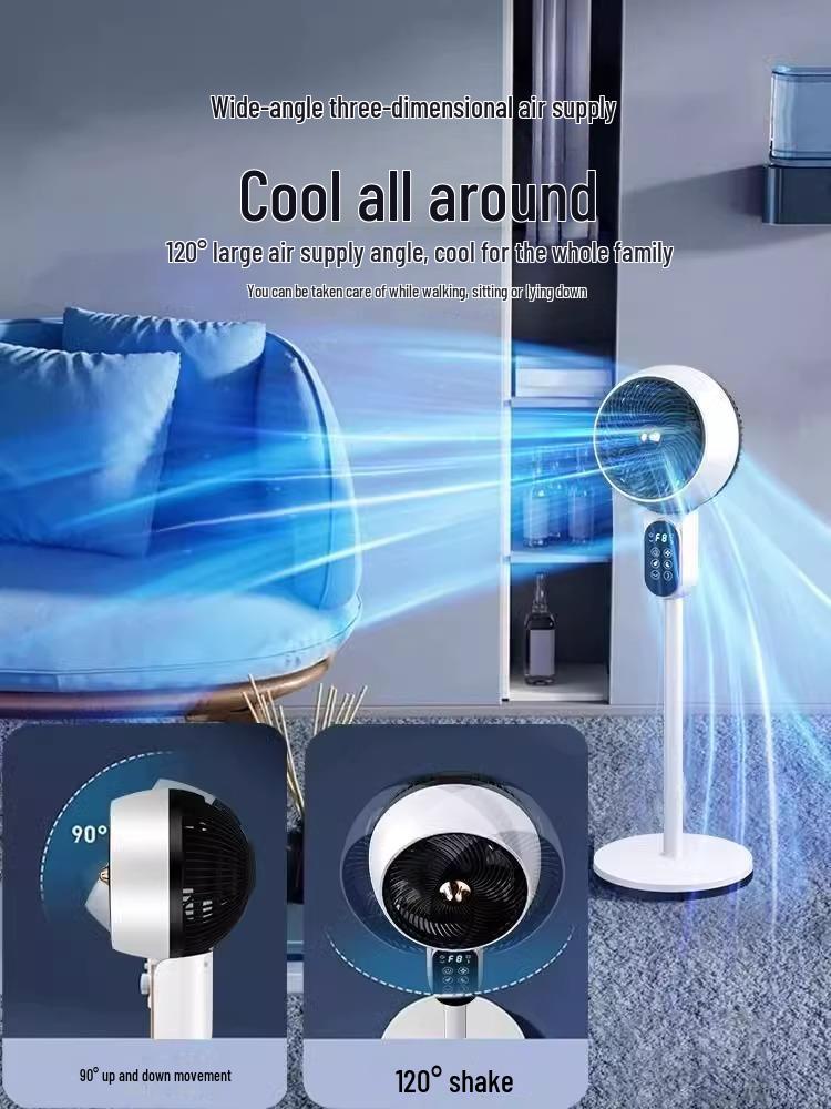 Ultra-Quiet 2024 Vertical Floor & Desktop Electric Fan for Home Cooling