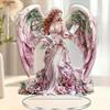 Bohemian Angel Statue with Elegant Wings, Acrylic Figurine, Home, Office, Cafe, Room, Studio, Display Case, Table Ornament Decor