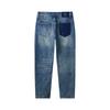 NVG·YOUNG Men's Blue Cotton Tapered Jeans