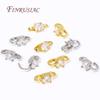 18K Gold Plated 3 Shape Clasps Connectors Zircon Crystal Bracelet Buckle Connector For Jewelry Making DIY Necklace Accessories