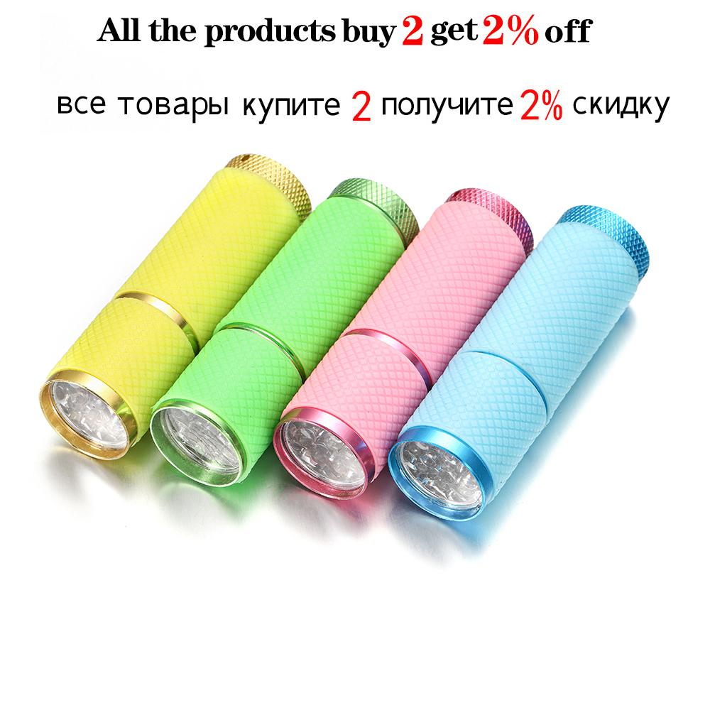 4 Colors UV Flashlight 9 Led Ultra Violet Totth Light Lamp For Epoxy UV Resin Cure Adhesive Glue DIY Jewelry Equipments Tool