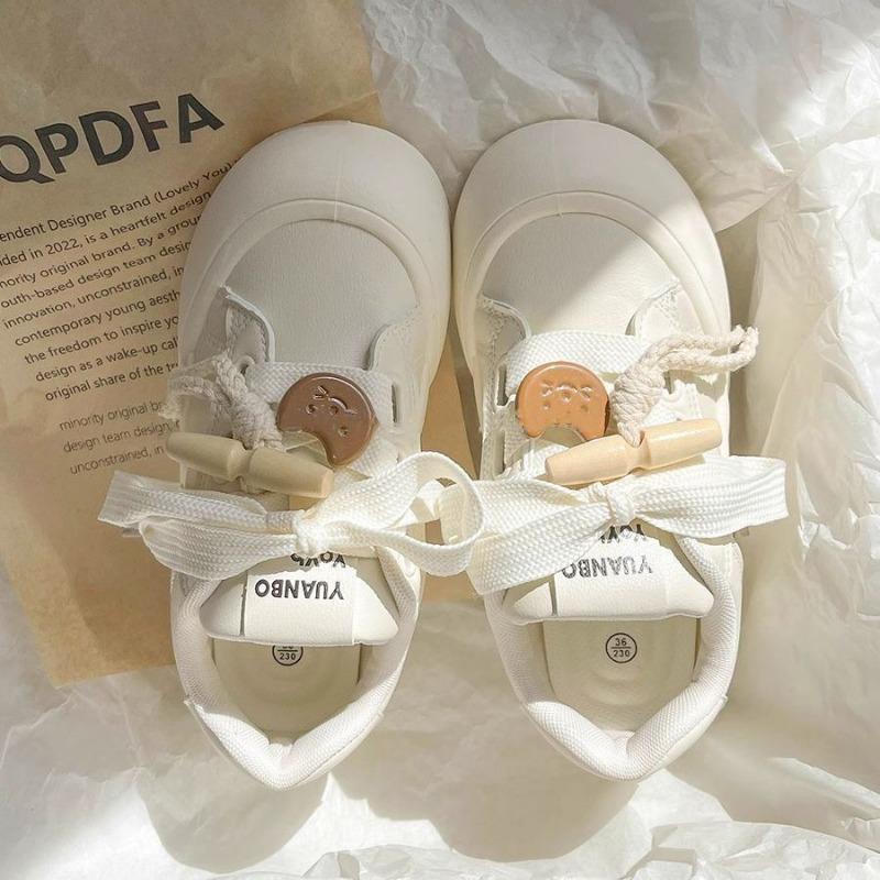 

Чжао Рут молочные фуфу платформа белые туфли женские нишевые ретро кеды женские осенне-зимние универсальные туфли-хлебцы 40