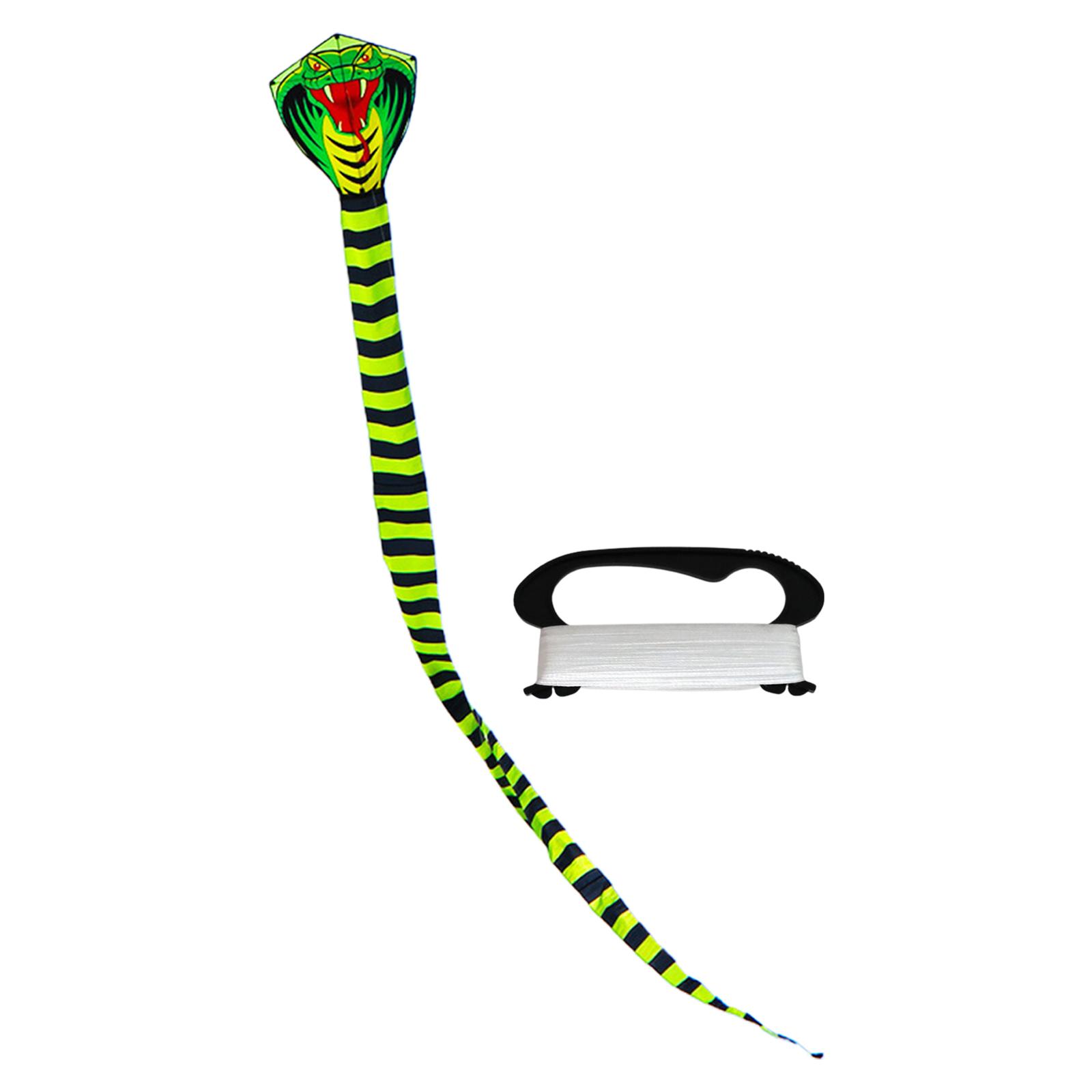 Snake Kite Outdoor Toy Family Game Animal Shape Huge Kite Snake Kite for Park Backyard Outdoor Activities Farm