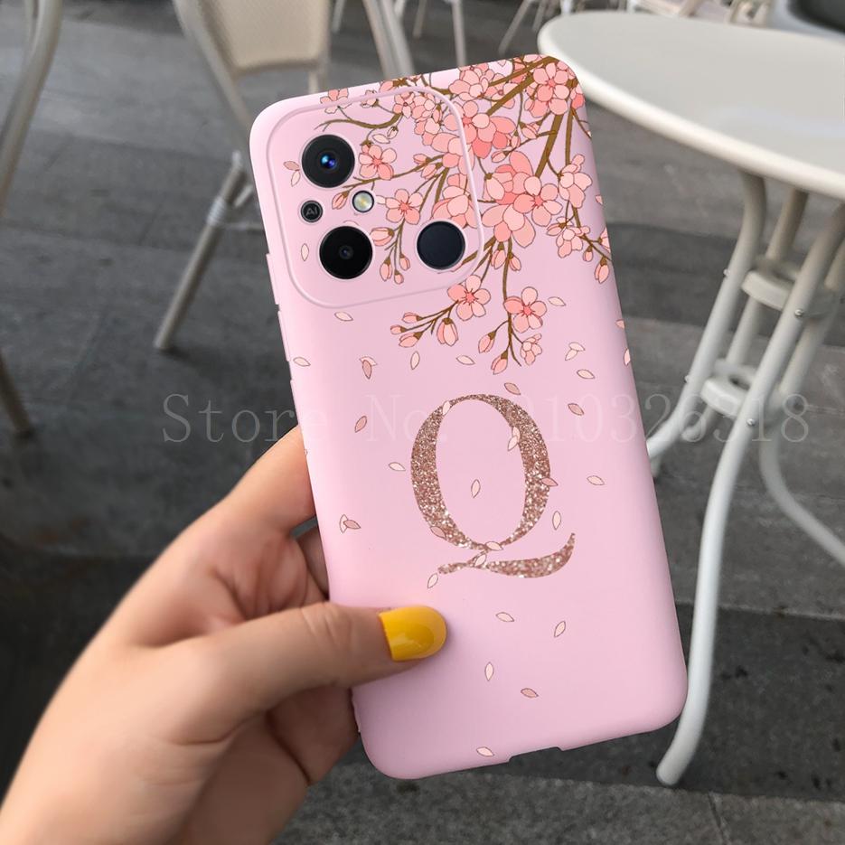 For Xiaomi Redmi 12C Case redmi 11A Cover New Fashion Crown Letters Cover Soft Silicone Phone Case For Xiaomi Redmi 11A 12C Bags
