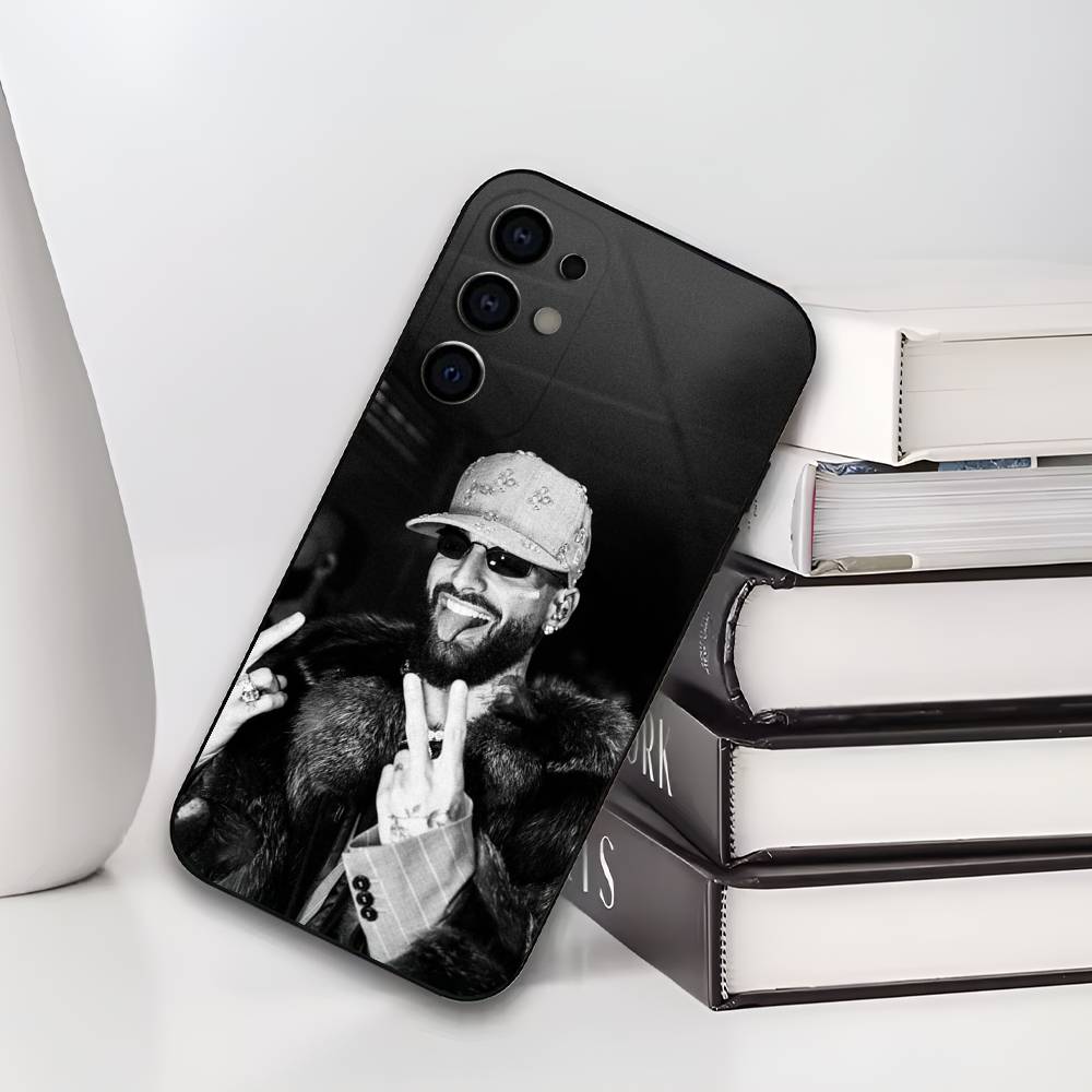 M-Maluma P-Pelon Phone Case For Samsung S25,S24,S21,S22,S23,S30,Ultra,S20,Plus,Fe,Lite,Soft Black Cover Samsung S24fe